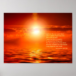 SM-Orange för inspirationsfrigång Golden Himlar Se Poster