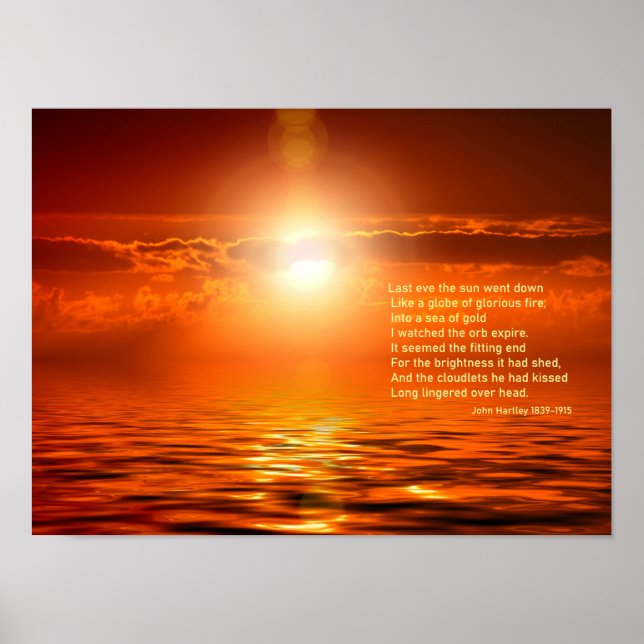 SM-Orange för inspirationsfrigång Golden Himlar Se Poster (Framsidan)