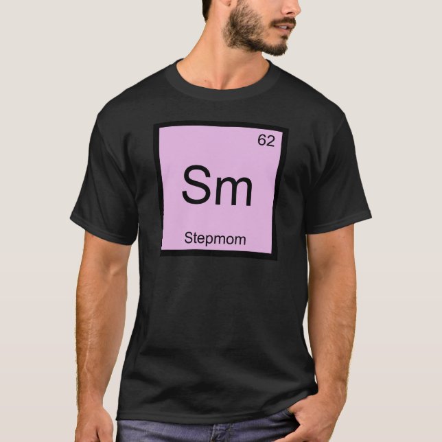 Sm - Rolig Stepmom Kemiskt Elemente Symbol T-shirt (Framsida)