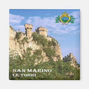 SM - San Marino - de två Tornen Magnet