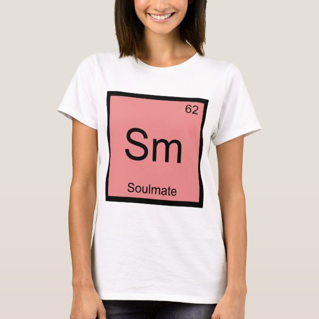 Sm - Själskattad Rolig Kemielement Symbol T-shirt (Framsida)