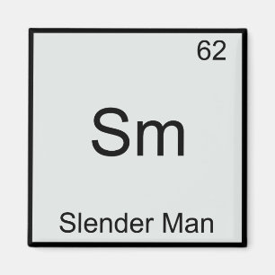 Sm - Smalman Roligt Kemiskt Element Symbol Magnet