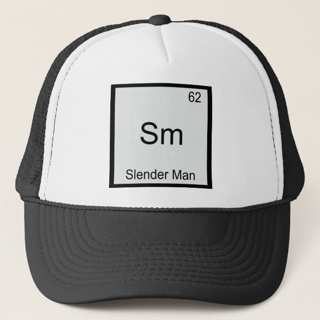 Sm - Smalman Roligt Kemiskt Element Symbol Truckerkeps (Framsida)