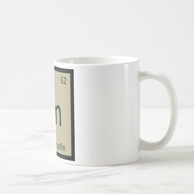 Sm - Symbol för Sanktt-Marcellin ostkemi Kaffemugg (Höger)