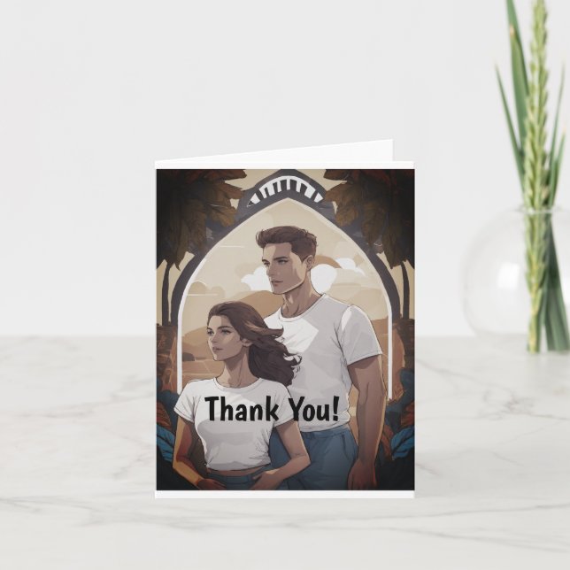 Små, 4-tums x 5,6-tums (5,6-tums) tackkort (Framsida)