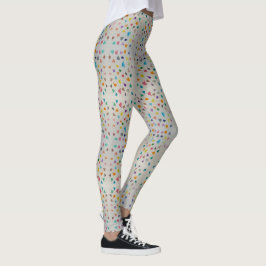 Små akvarellhjärtans Leggings