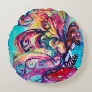 SMÅ ÄLF AV MUSHROOMER RUND KUDDE