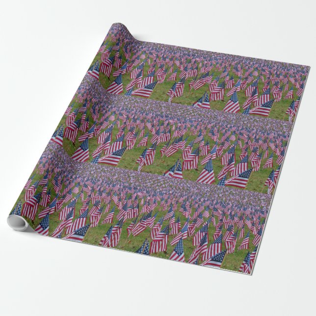 Små amerikanska Flagga Presentpapper (Utrullad)