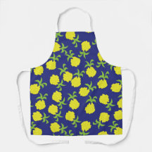 Små ananas Navy Blue Apron