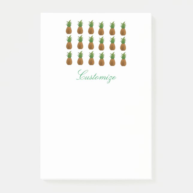 Små ananas Thunder_Cove Post-it Block (Framsida)