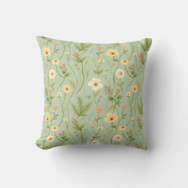 Små ängsblommor kudde (Framsida)