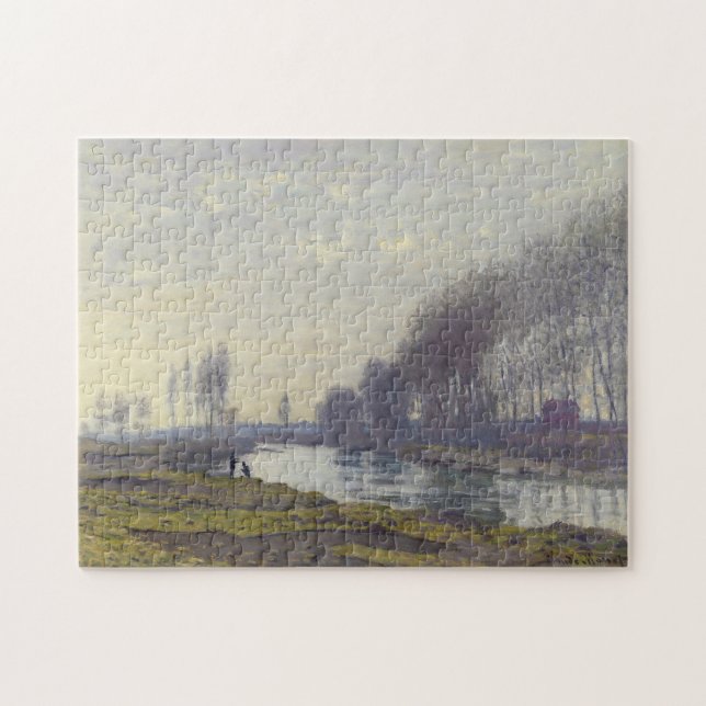 Små Arm i Seine på argentinska monet Fine Art Pussel (Horisontell)