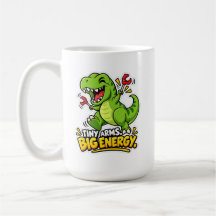 🦖 Små armar, stor energi Klassisk mugg ☕⚡