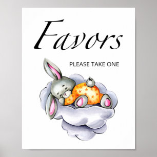 Små babyduschfavörer poster