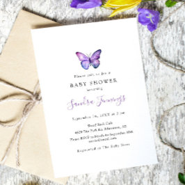 Små babyskor - Elegant minimalistisk enkel Inbjudningar