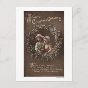 Små barn i Armclasp Vykort