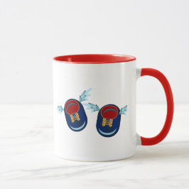 Små bevingade skor mugg
