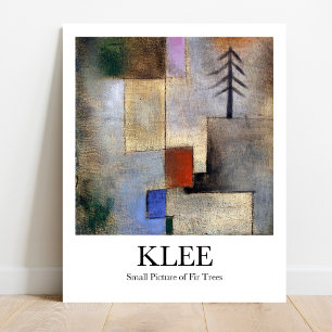 Små Bild i Fir Träd av Paul Klee Poster