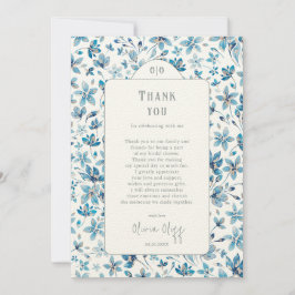 Små blå Möhippa - tackkort Inbjudningar