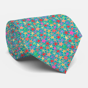 Små blå Rosa Grönt Starfish Mönster Novelty Slips