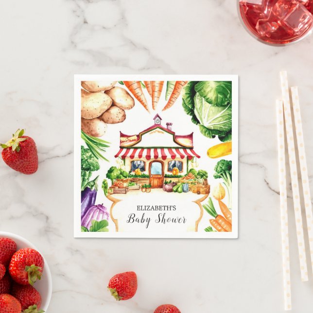 Små bondgårdares babyskor pappersservett (Insitu)