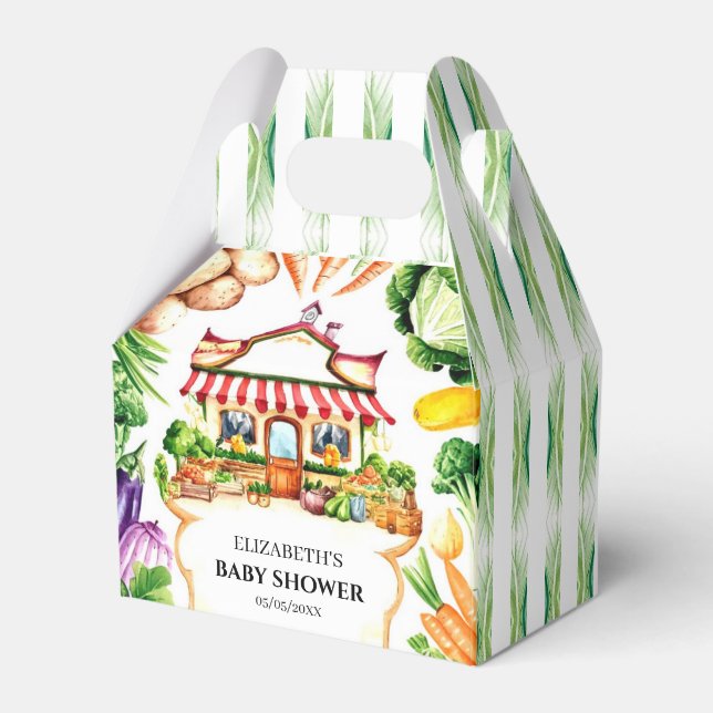 Små bondgårdares babyskor presentaskar (Framsidan Sidan)