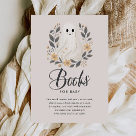 Små Boo Ghost Baby Shower-böcker för bebisar Tilläggskort