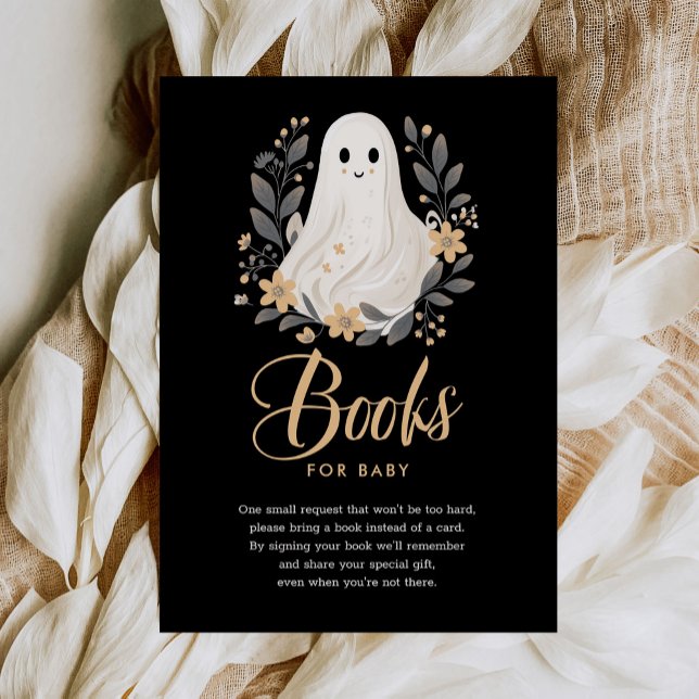 Små Boo Ghost Baby Shower-böcker för bebisar  Tilläggskort (Skapare uppladdad)
