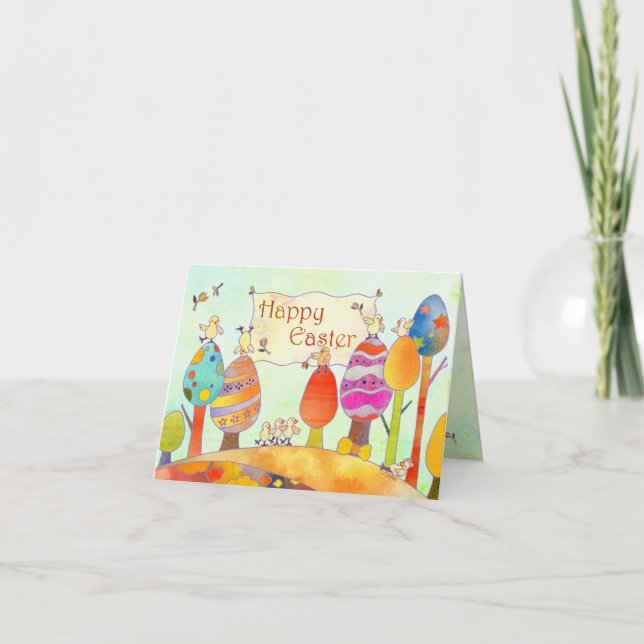 Små Chickar i Påsk-landkort Helgkort (Framsida)