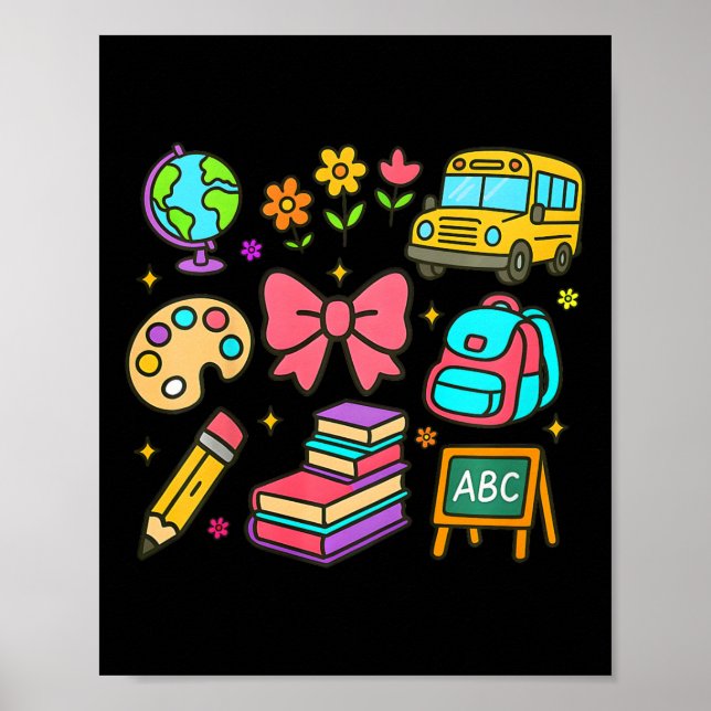 Små Coquette Tillbaka Till Skolan Poster (Framsidan)
