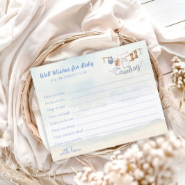 Små Cowboy Western Baby Shower Lycka Önskningar