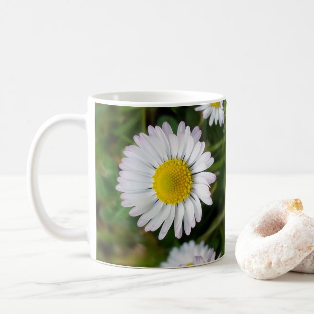 Små daisy kaffemugg (Med munk)