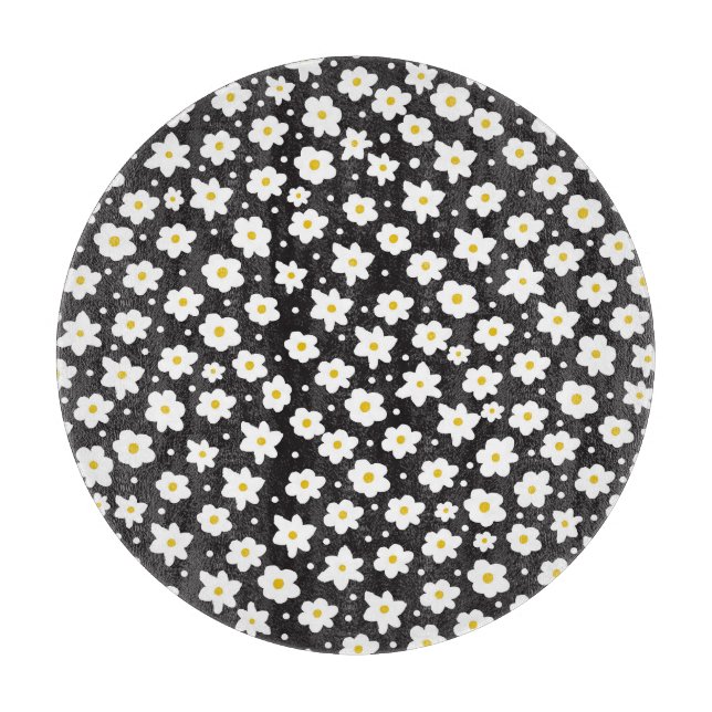 Små daisy, vintage, sömlös bakgrund. (Framsidan)
