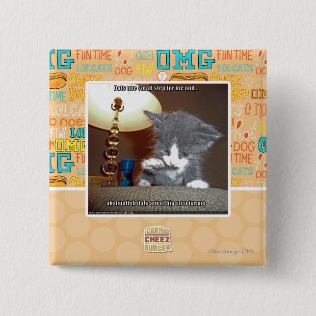 Små Dats en kliver pälsfodrar mig Knapp (Framsida)