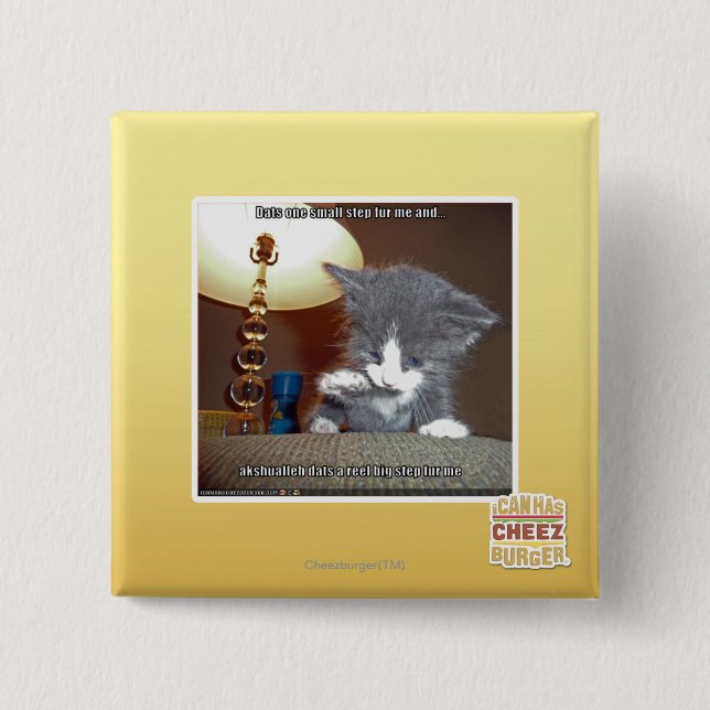 Små Dats en kliver pälsfodrar mig Knapp (Framsida)