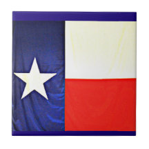 Små den keramiska Texas flagga belägger med tegel