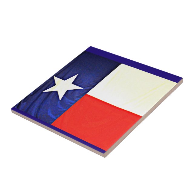 Små den keramiska Texas flagga belägger med tegel Kakelplatta (Sidan)