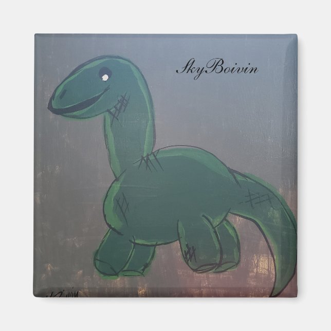 Små dinosaur magnet (Framsidan)