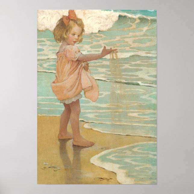 Små droppar av Vatten från Jessie Wilcox-Smith Poster (Framsidan)