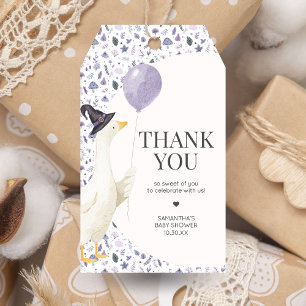 Små dumma gås baby shower presentkort presentetikett