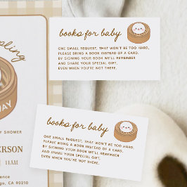 Små Dumpling Baby Shower-böcker för bebisar Tilläggskort