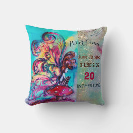 SMÅ ELF-STADGA FÖR MUSHROOMS BABY SHOWER Boy Baby Kudde