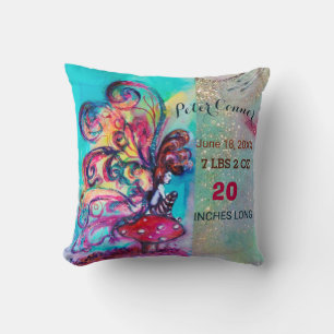 SMÅ ELF-STADGA FÖR MUSHROOMS BABY SHOWER Boy Baby Kudde