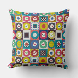 små fågelrutor små kudde