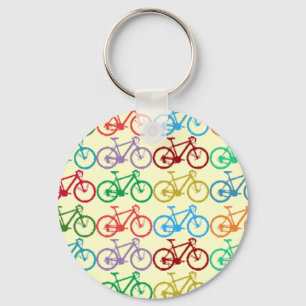 små färg-cyklar nyckelring