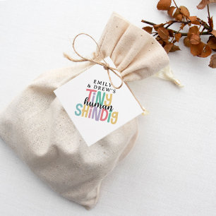 Små favoritmärken för Tiny Human Shindig Cute Rain Gåvor Etiketter