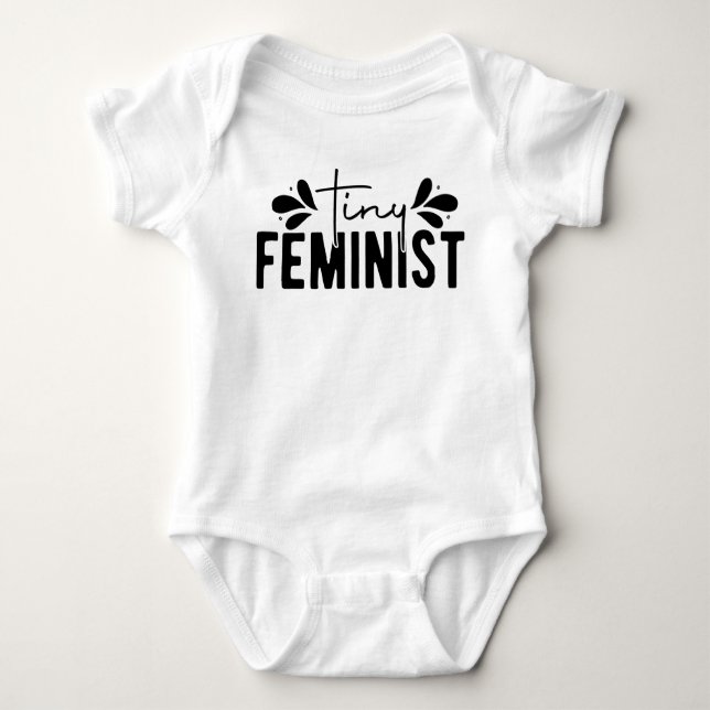 Små feministiska kvinnligt egenmakt t shirt (Framsida)