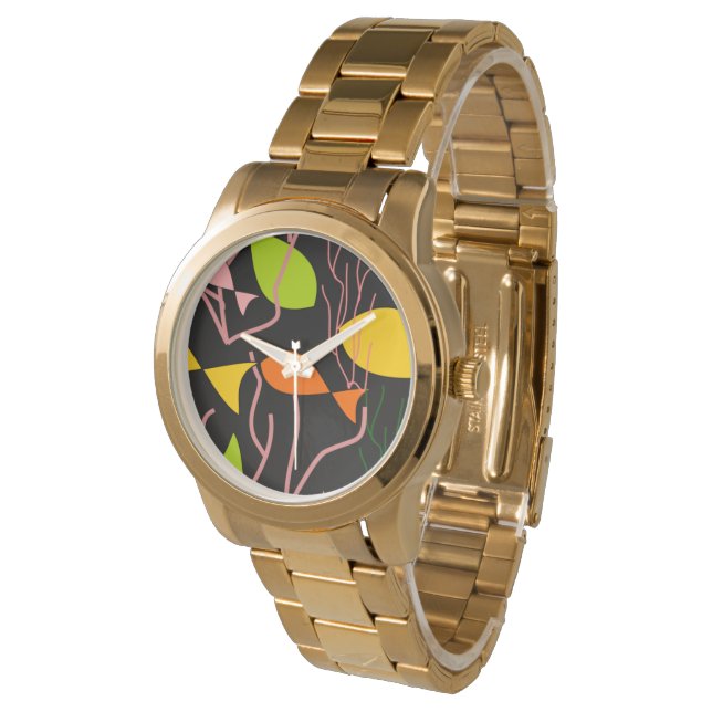 Små fiskar i vatten armbandsur (Vinklad)