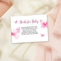 Små fjärilsbabyböcker för baby shower