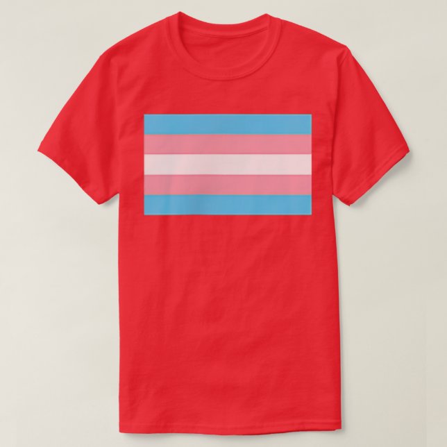 Små Flagga, subtila Priden, transgena Höger L T Shirt (Design framsida)